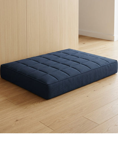 Eeath Quilted Box Large Dog Bed 115 × 85 cm Deep Navy - Lifestyle view