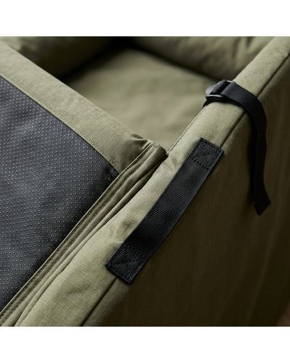 Eeath Three-Panel Folding Large Dog Bed 120 × 90 cm Olive - Detail view